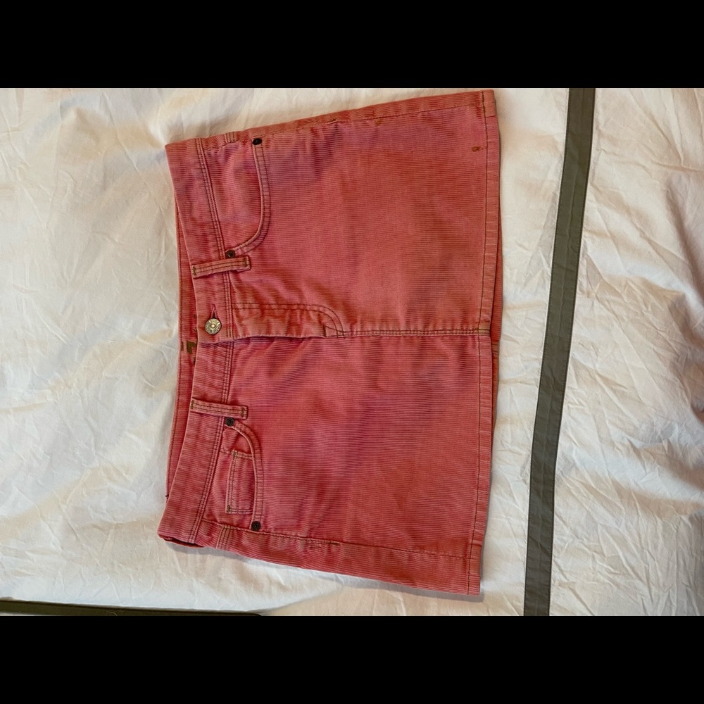 7 For All Mankind Pink Corduroy Skirt